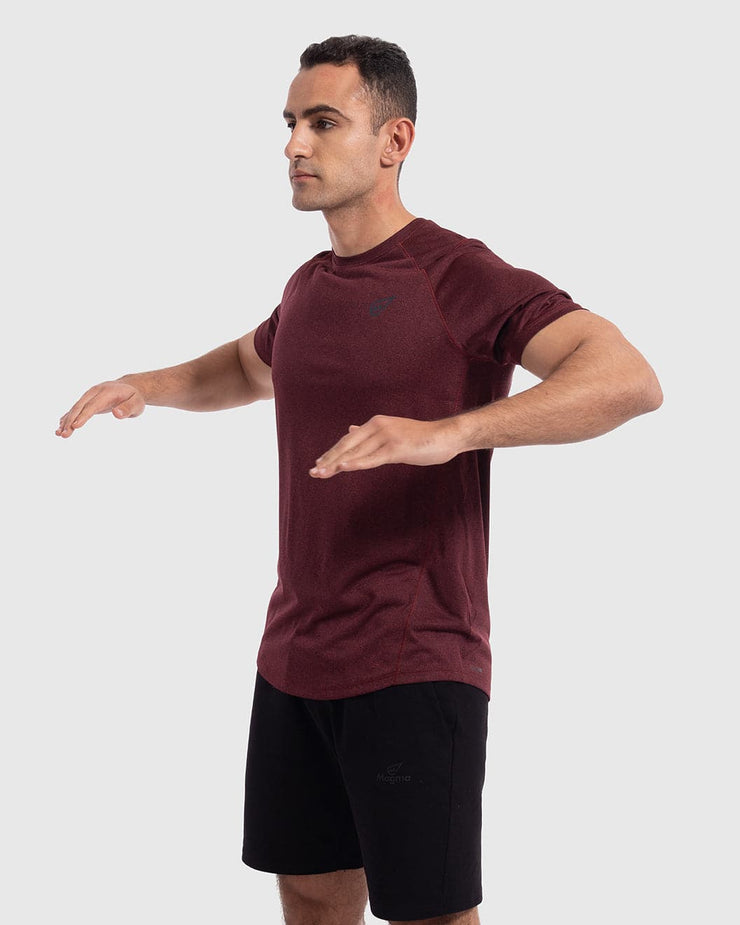 Muscle Fit Training T-shirt in Dark Red