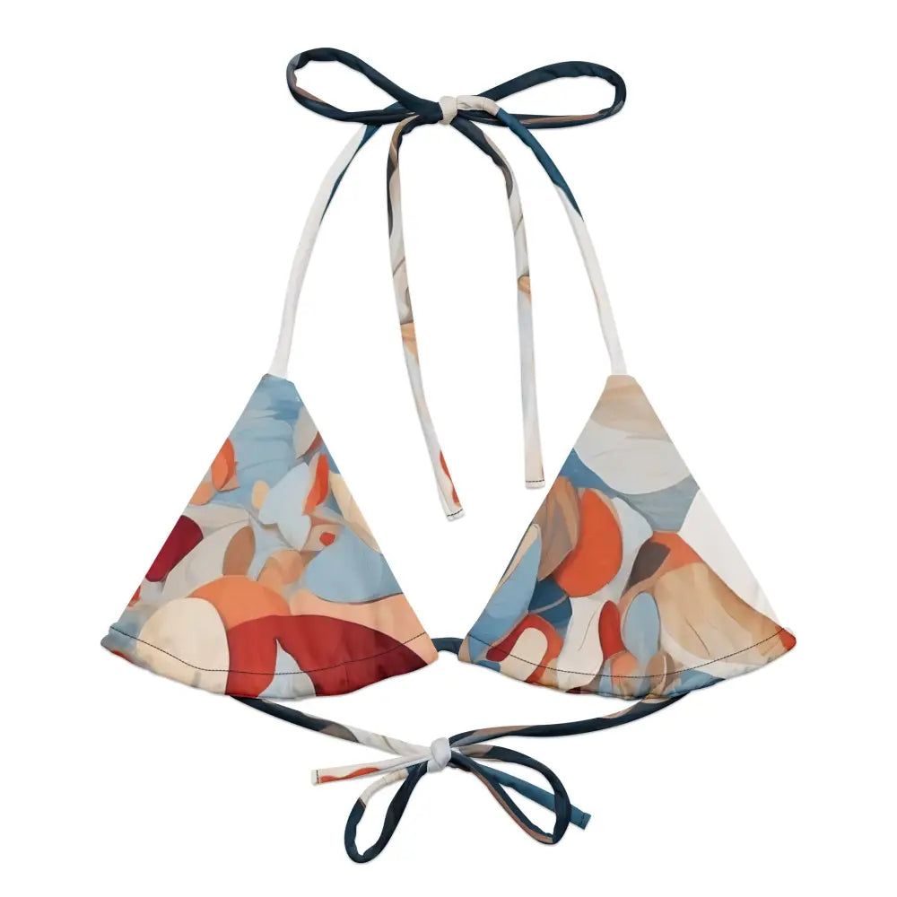 Beige String Bikini Top