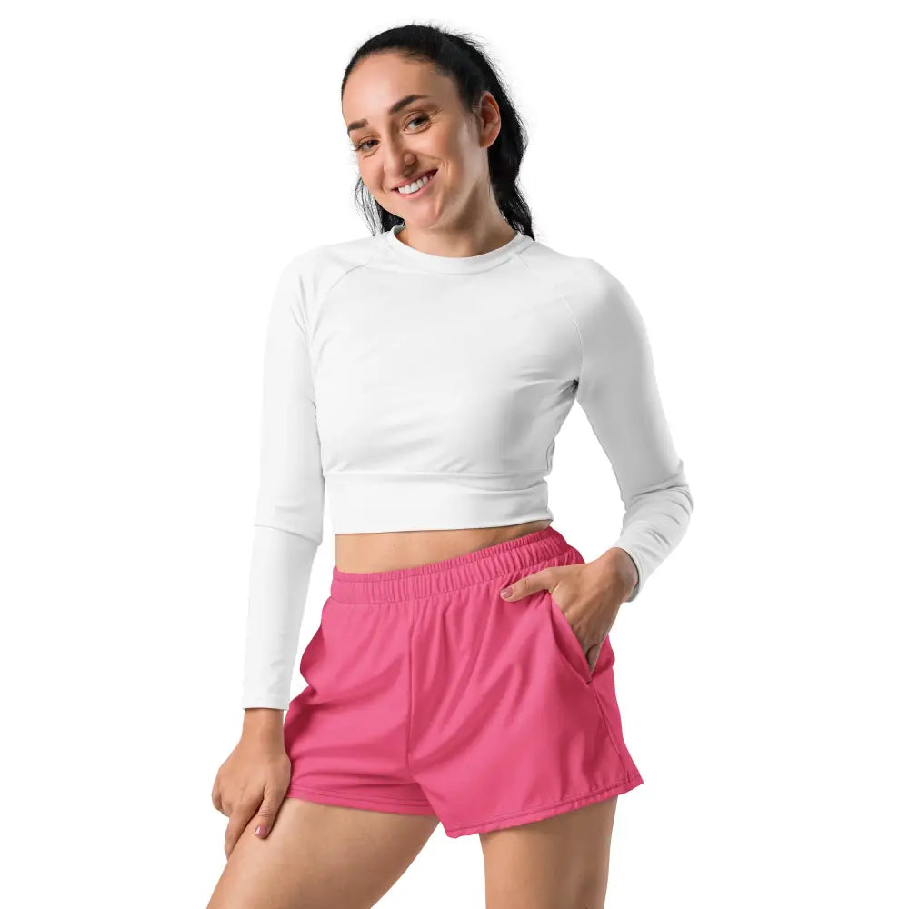 Brink Pink Women’s Recycled Athletic Shorts