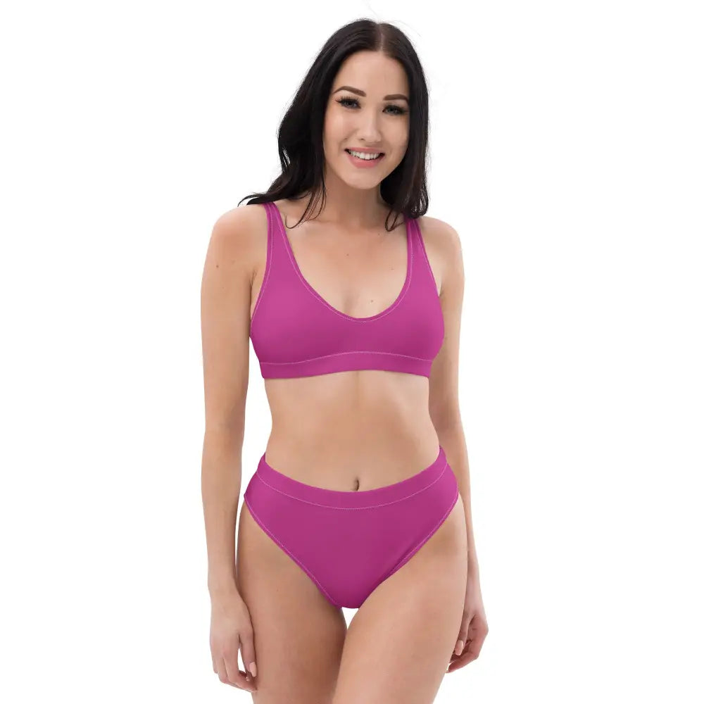 Red Violet Comfy Double Layer Bikini Set