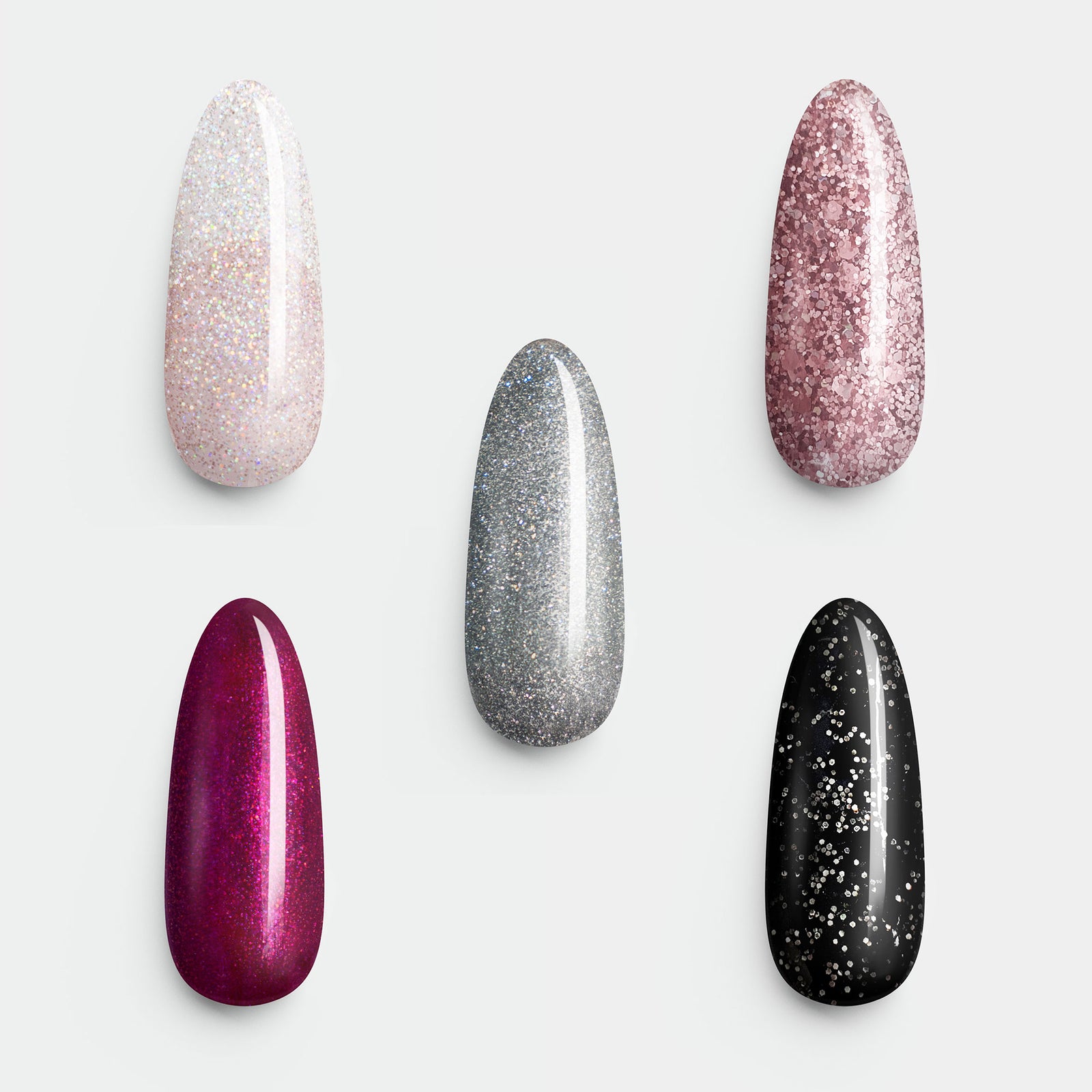 Best Quality Gel Nail Polish, Fine Glitter, Global Shipping