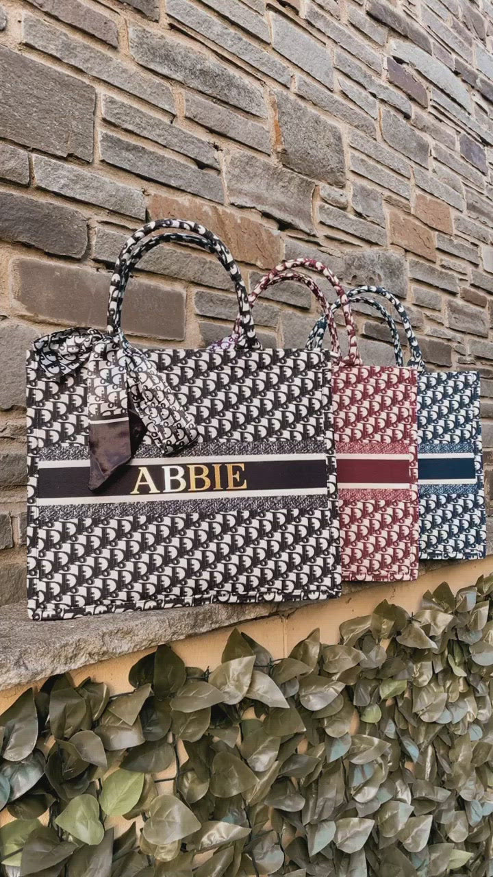 Dior book tote with personalisation Womens Fashion Bags  Wallets Tote  Bags on Carousell
