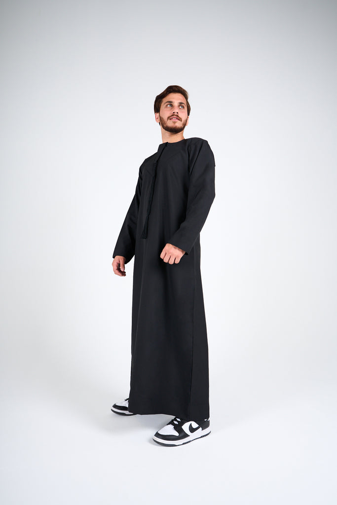 Basic Black Emirati Jubba - Hub Alhaya product image