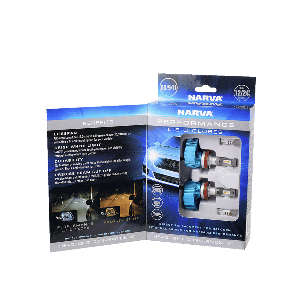 Narva  H8/H9/H11 12/24V Gen III High Beam LED Performance Globe Kit