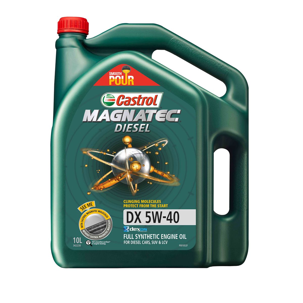Aceite 10W40 gasolina 1/4 galon Magnatec Castrol