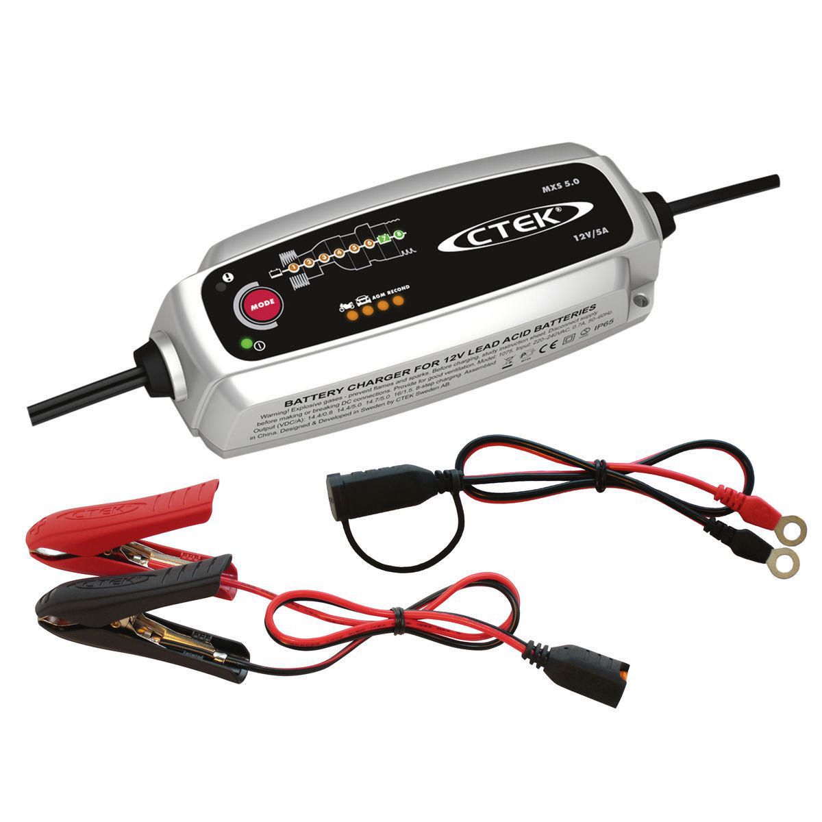 CTEK MXS 10 56-843 Multi-Functional 8-Stage Battery Charger 220