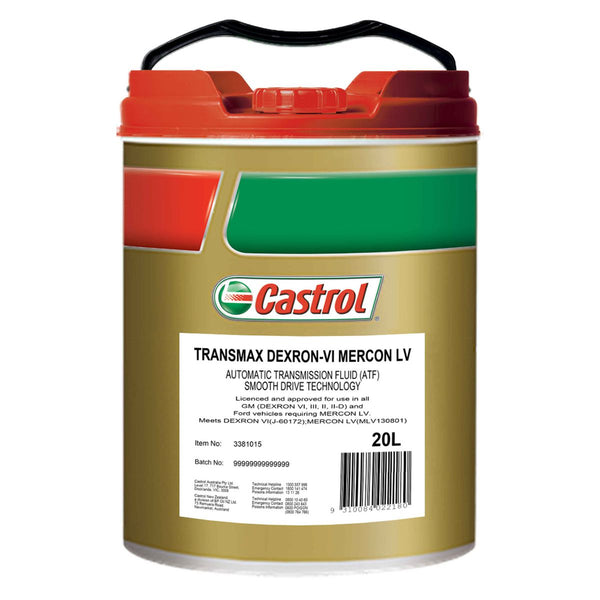 Buy CASTROL Transmax DEXRON VI / MERCON LV ATF Here