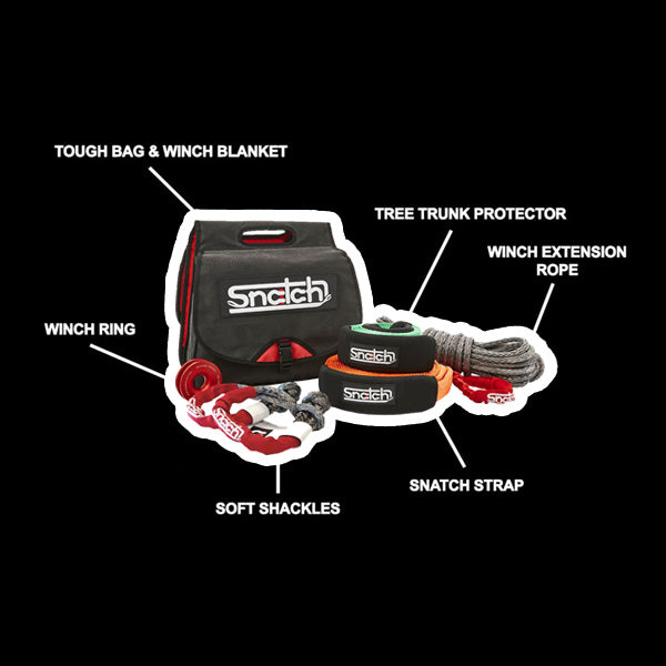 Hercules Essential Recovery Kit - 7-piece  Winch & Snatch Recoveries - 4WD  Supacentre