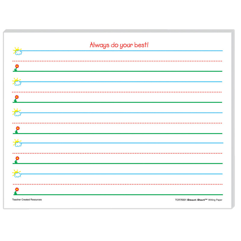 Teacher Created Resources® Smart Start K-1 Writing Paper: 100 Sheets