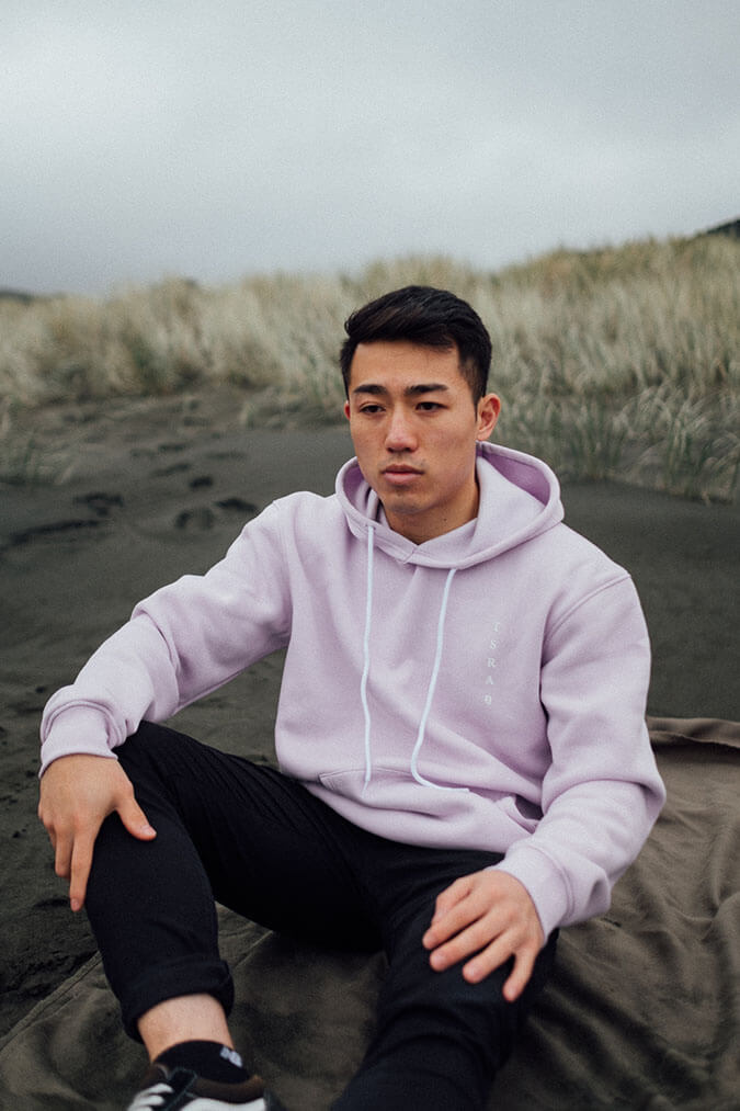 Warm, good quality mens lilac purple hoodie streetwear NZ – Tsrang Label