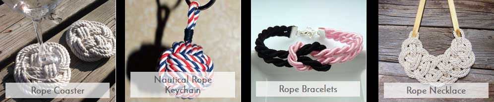 Nautical Rope Keychain, Rope Bracelet, Rope Coaster, Nautical Rope Keychain, Rope Bracelet