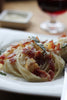 Pasta with bacon lardons