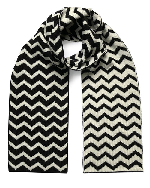 a scarf with chevron pattern