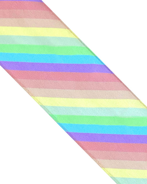 a silk striped scarf 