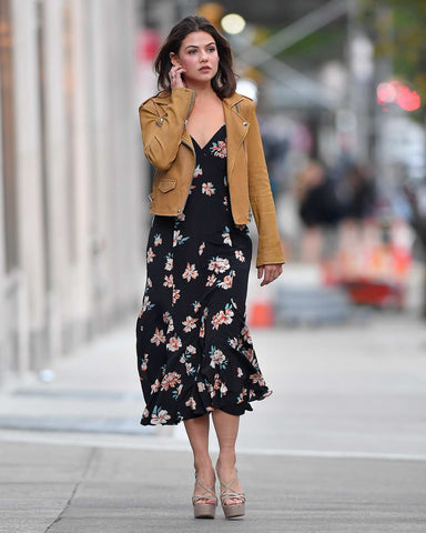 Danielle campbell in floral dress