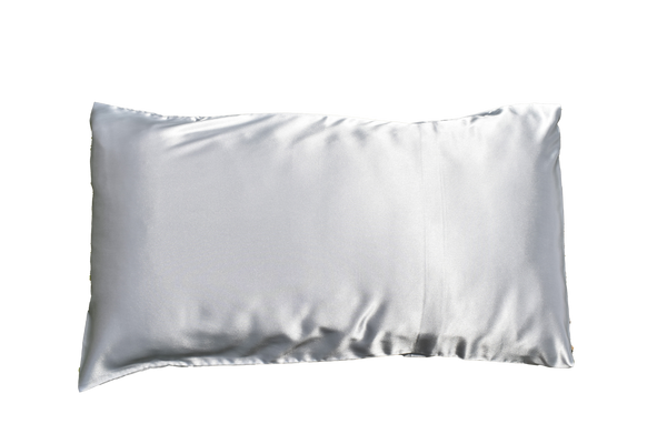 Standard Satin Pillowcase in Light Silver