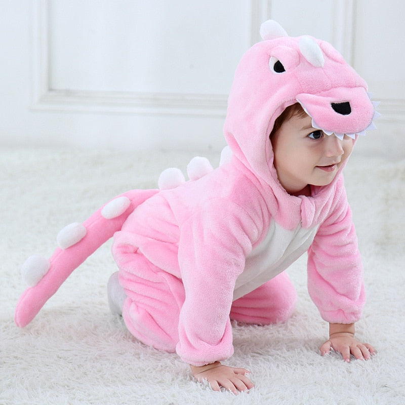 Women's Pink Dinosaur Onesie