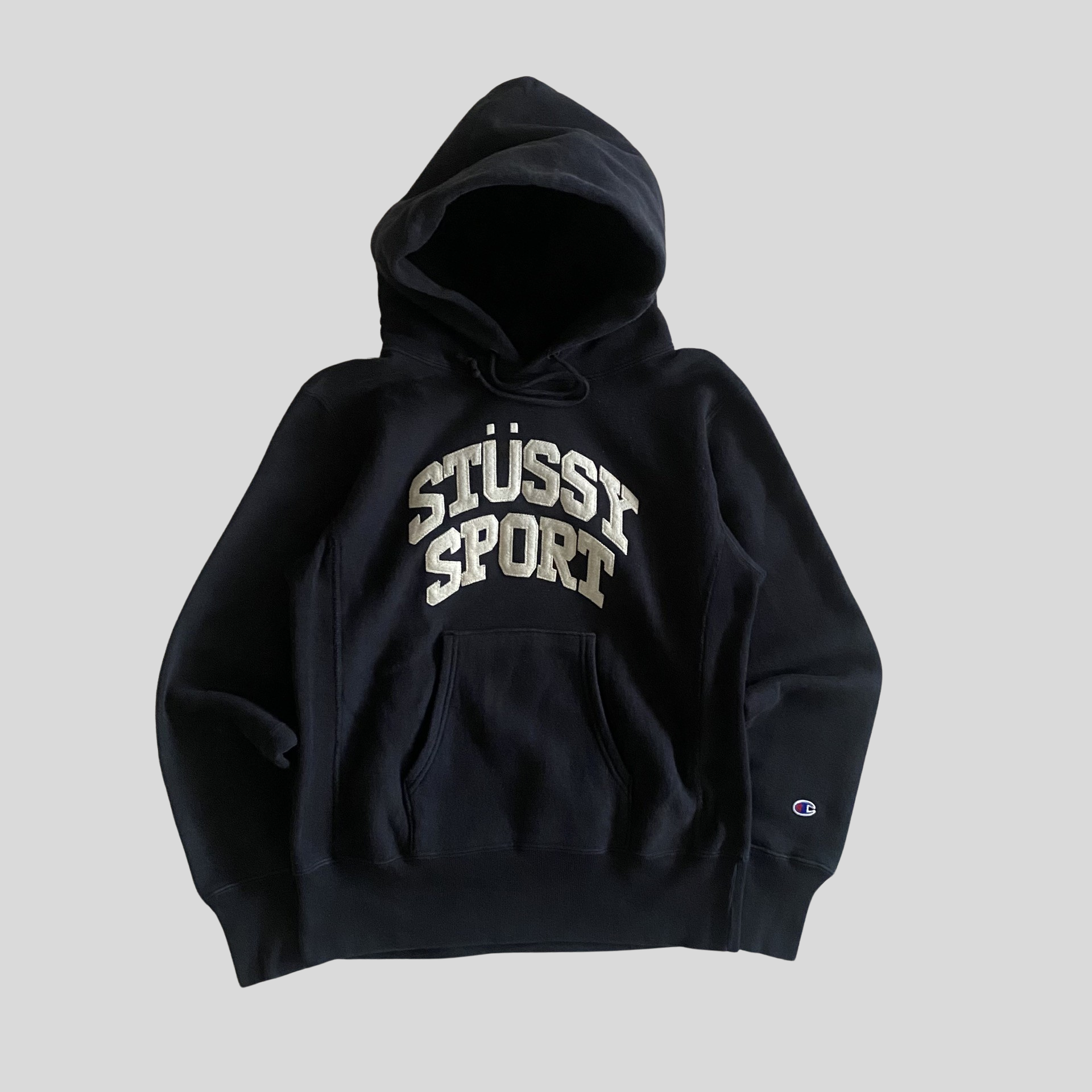 image of 00s Stüssy x champion sport hoodie - S