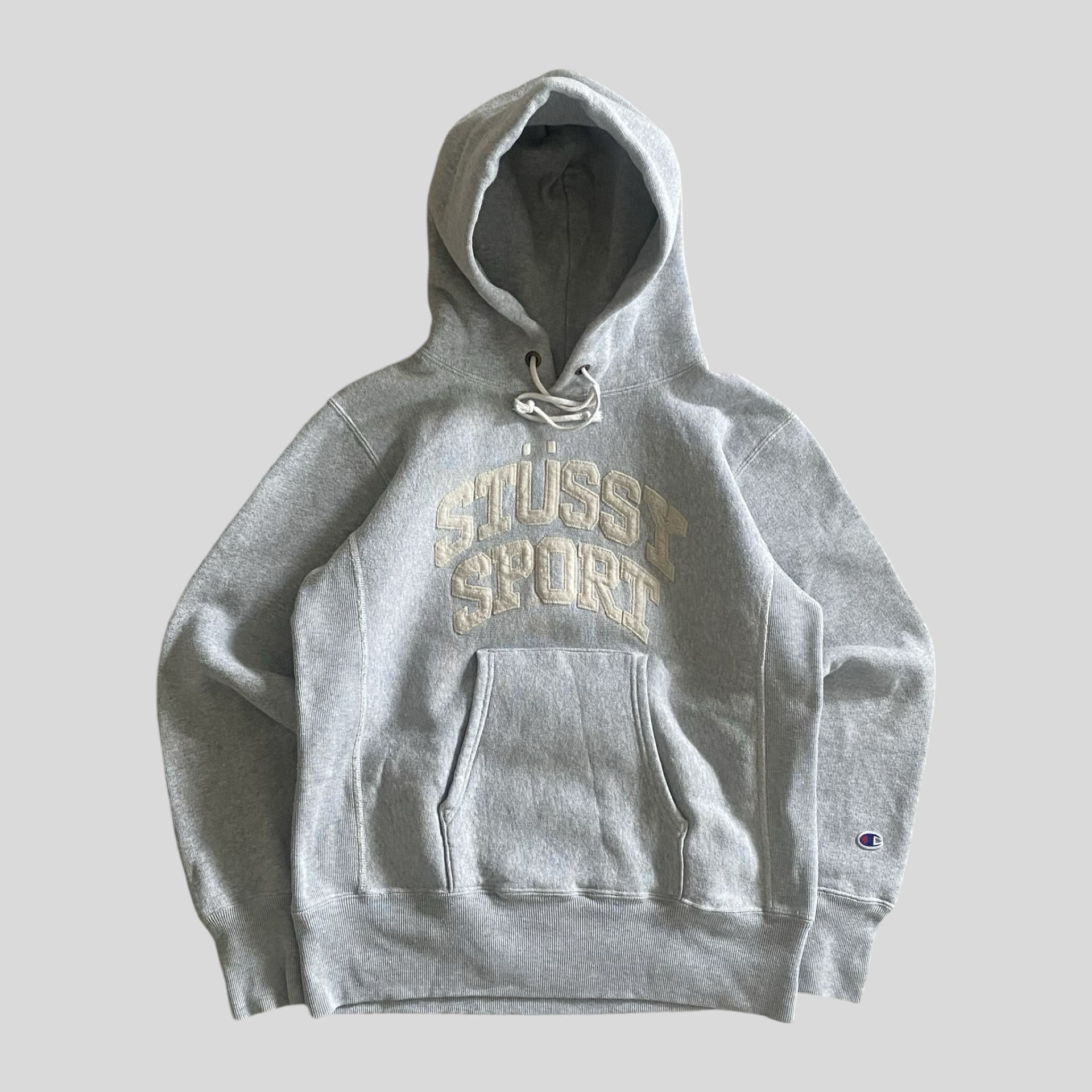 image of 00s Stüssy x Champion sport hoodie - S