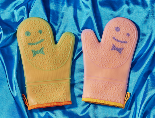 Silicone Oven Mitt Set