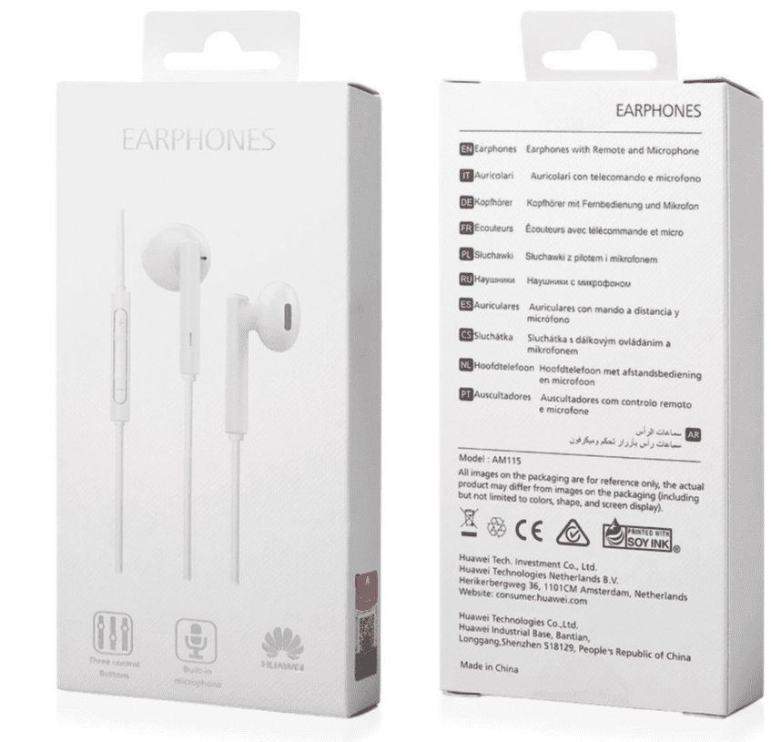 elke keer nationale vlag Verscherpen Huawei AM115 Headset In-Ear White in retail package – Fixim.nl