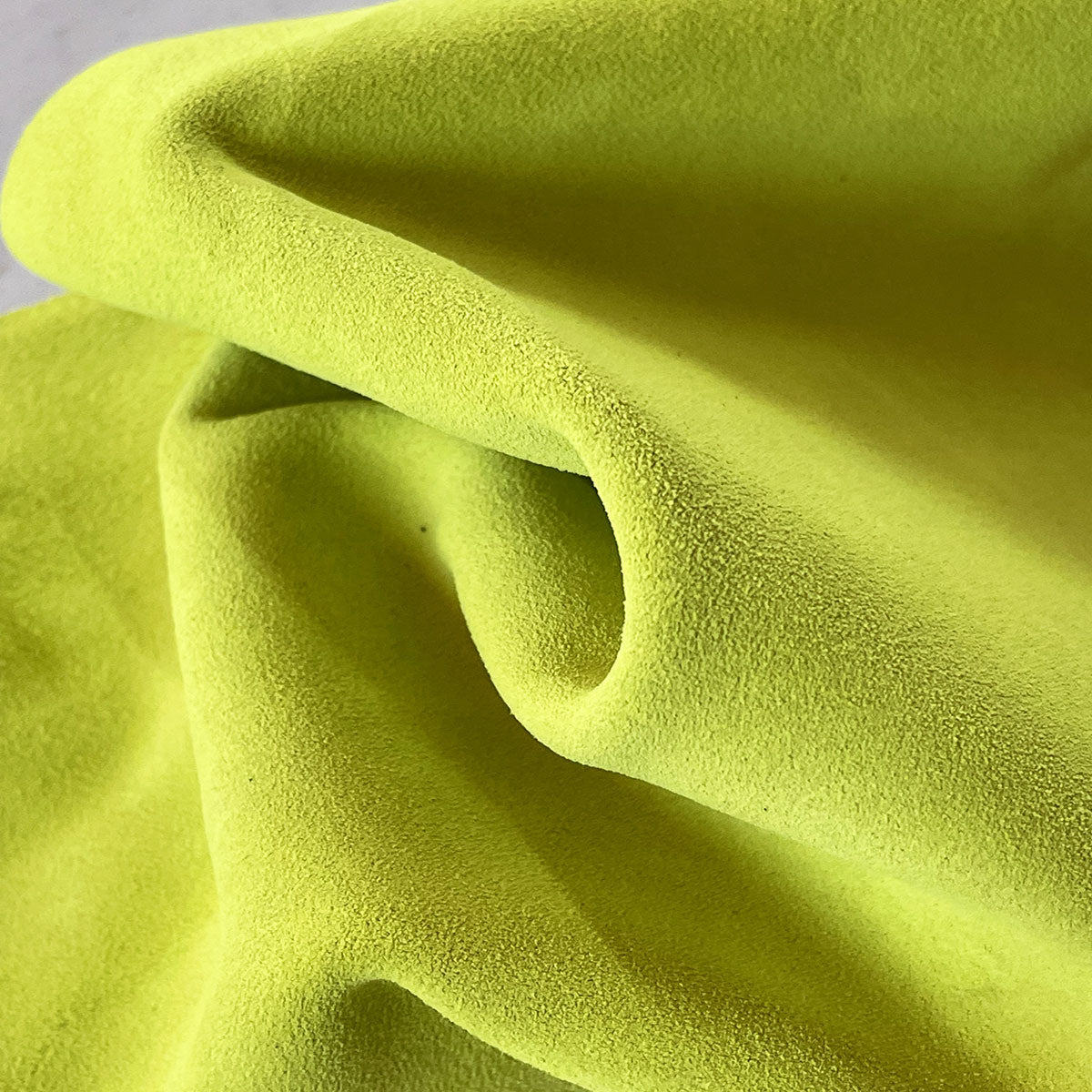 Fluo Yellow Split Suede Leather | Neon Leather | Leathercosmos ...