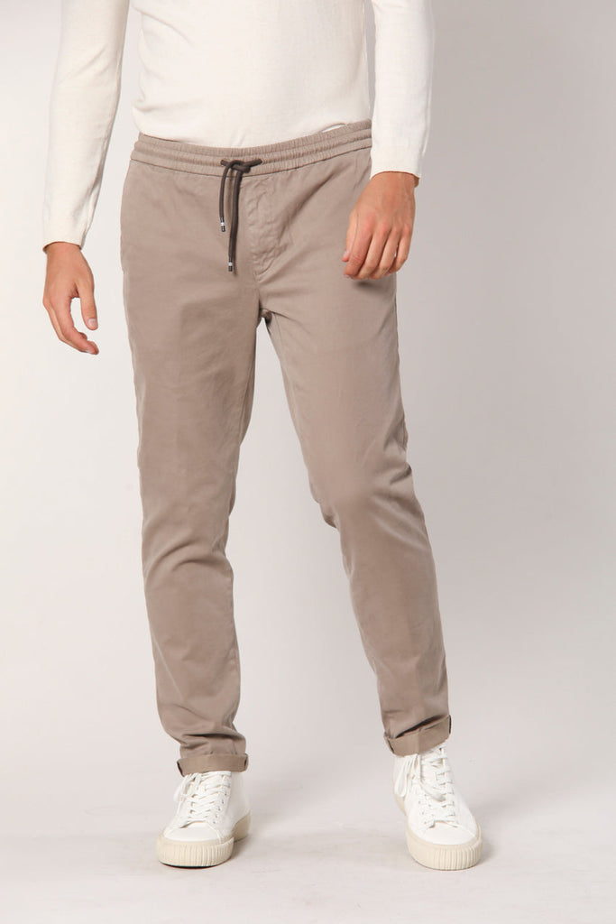 New York man chino jogger pants in tencel and cotton regular