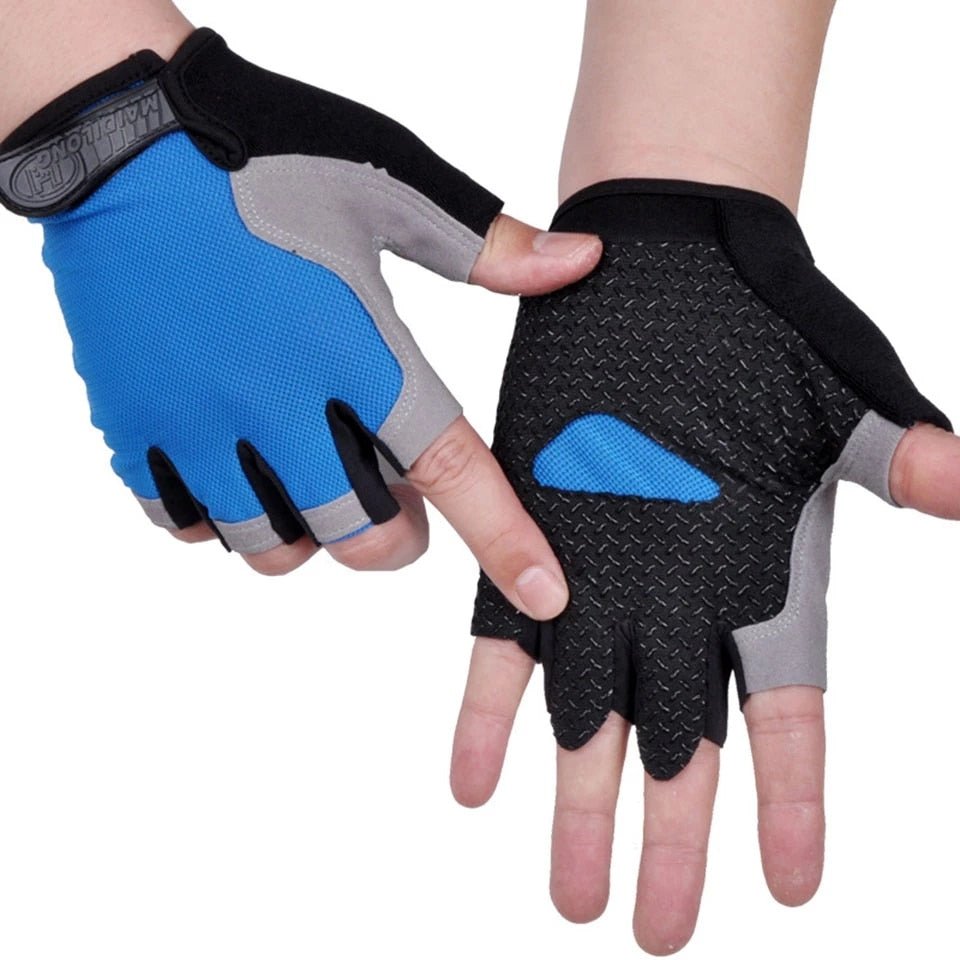 Beheren Parel impliciet Antislip fietshandschoenen - Anti zweet - Halve vinger handschoenen - –  Bivakshop
