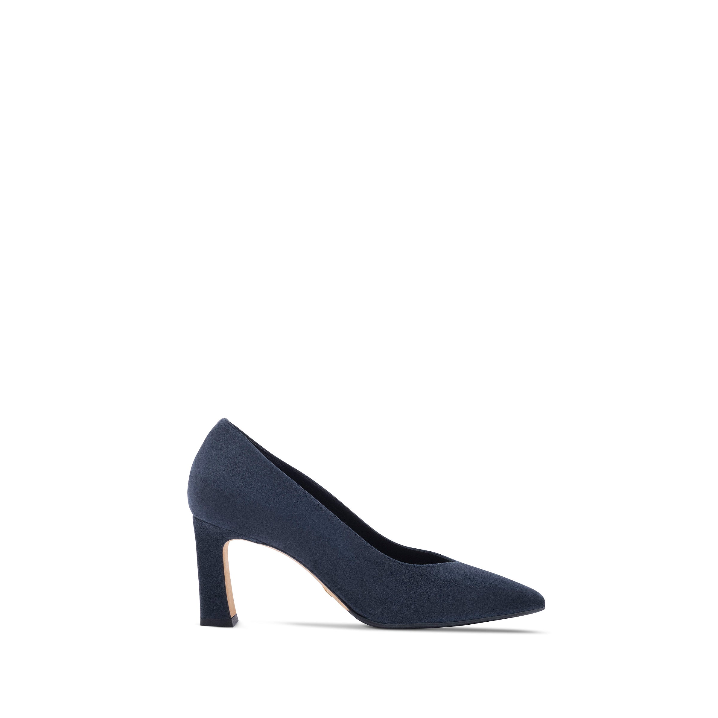 Scarlett 75 Pump / Navy Suede – Scarlett Chase™