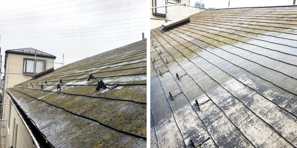 屋根塗装　ファインパーフェクトベスト　ラジカル制御　ラジカル　高耐候　高圧洗浄