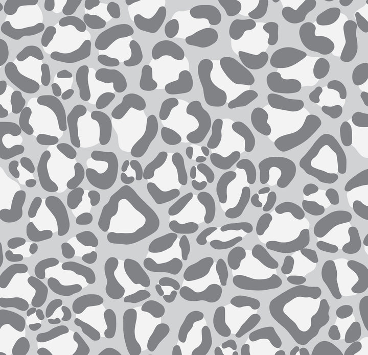 G67462 Black, White Cheetah Print Wallpaper