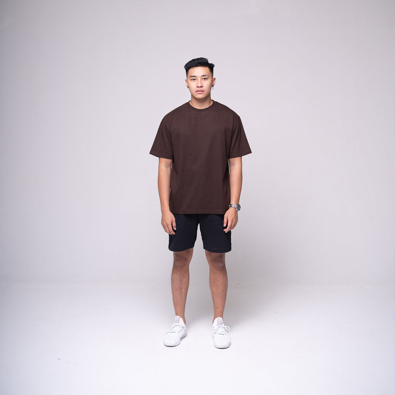 Oversized Basic T-shirt Dark Brown – ODS