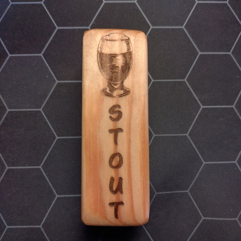 Custom beer taps - Stout