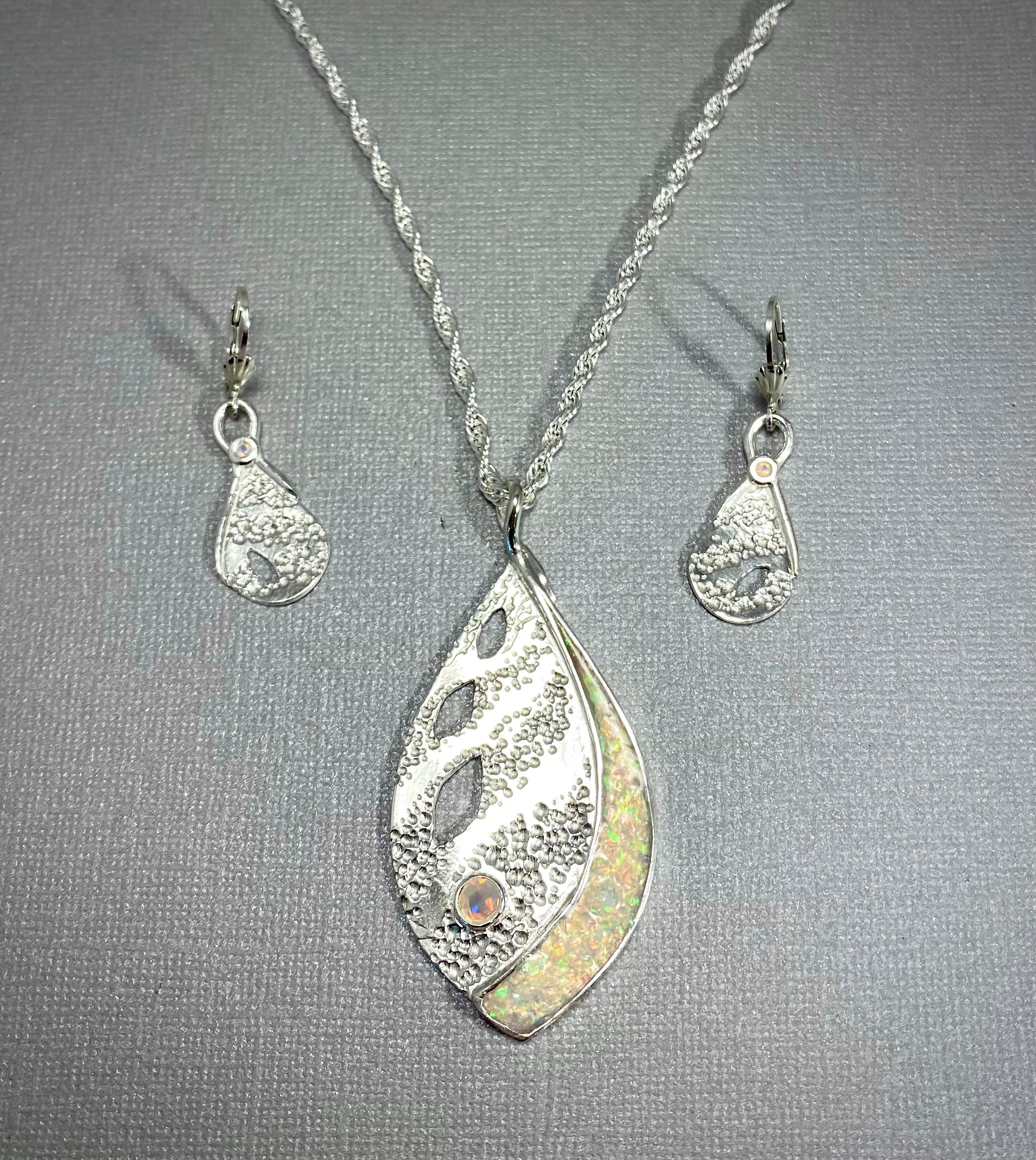 NecklaceSterling Silver and Opal