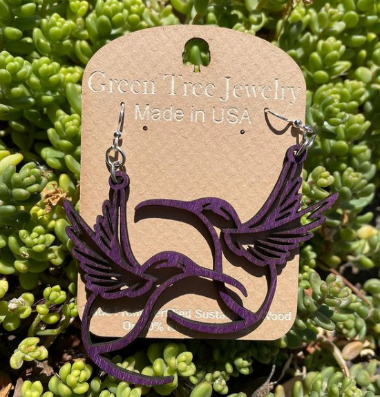 Green Tree Jewelry_ hummingbird earrings