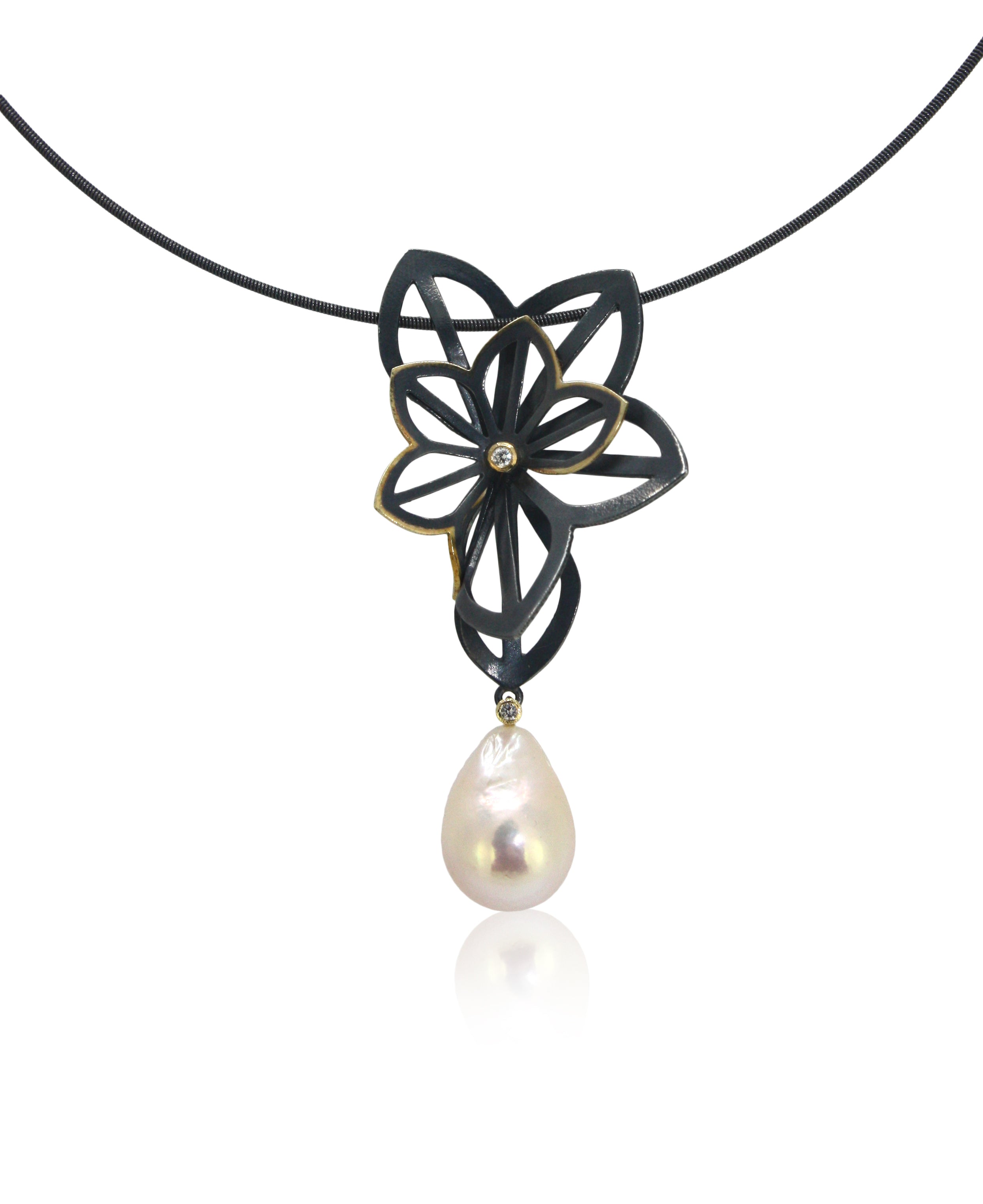 Anise Pearl Pendant One of a Kind Karin Jacobson
