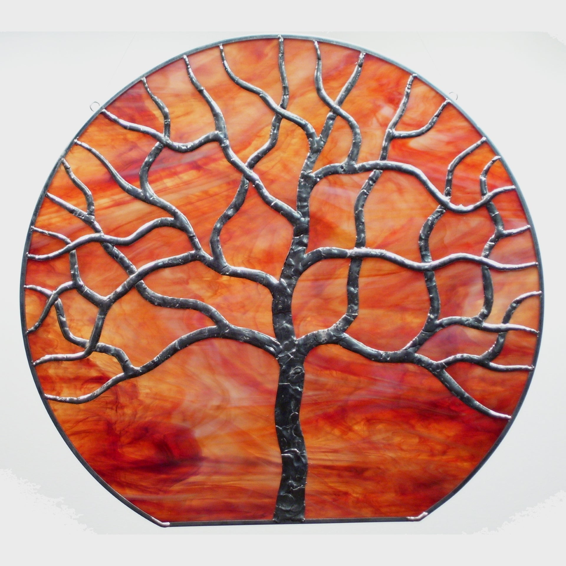 Sagawa Stained Glass Tree Sunset