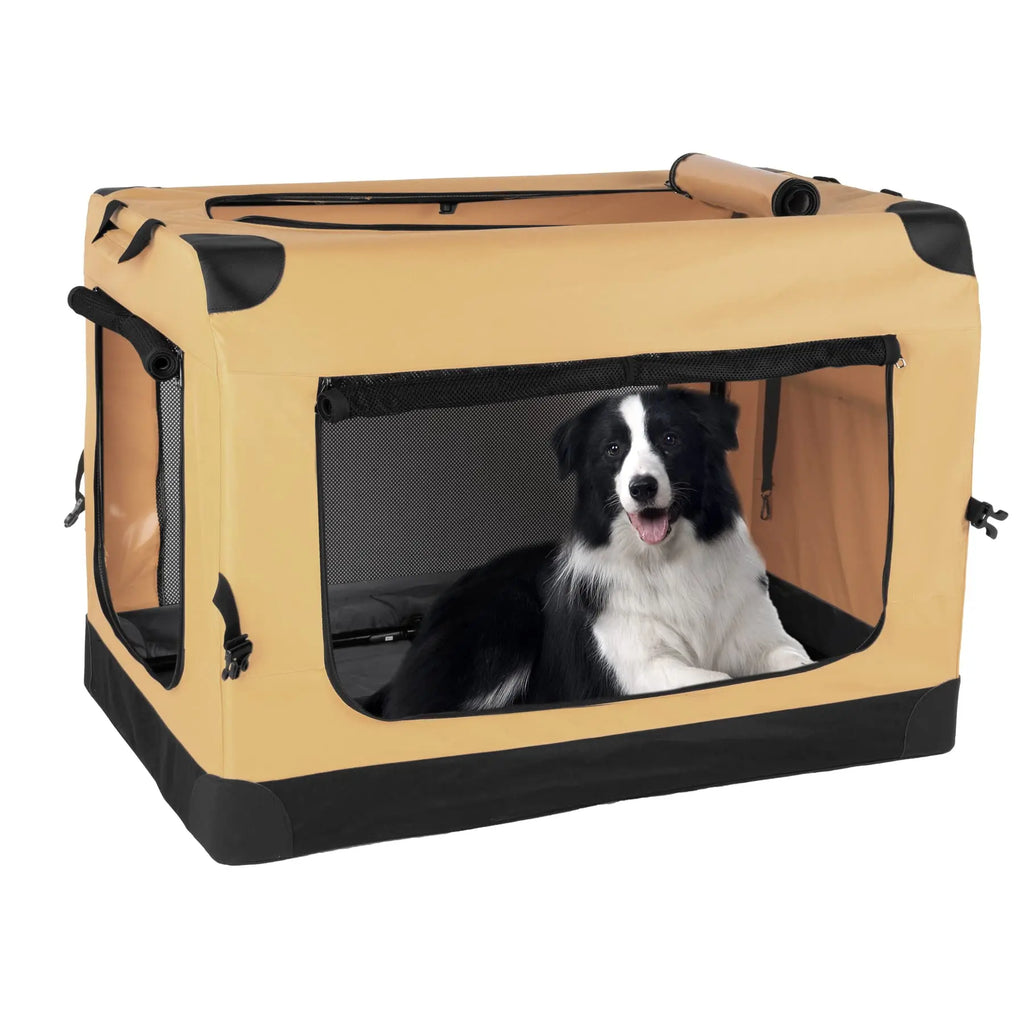 Beschrijving cement Mompelen Dog Crate, Soft Side Quick Folding Portable Large Dog Crate-Hawsaiy –  hawsaiypet