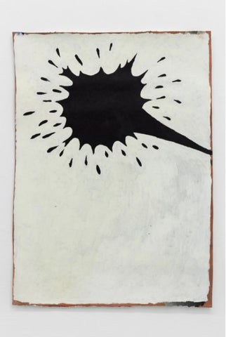 Tiago Baptista, Esguicho, 2020, Óleo sobre papel, 56 x 41 cm