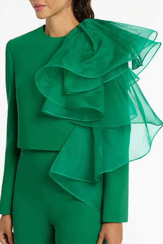 Green Crepe Fabric Dress
