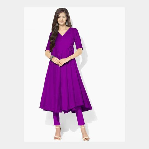 Velvet fabric Anarkali dress