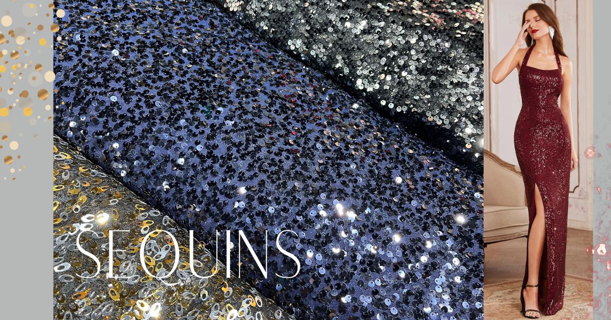 sequins wear fabric at tradeuno fabric store