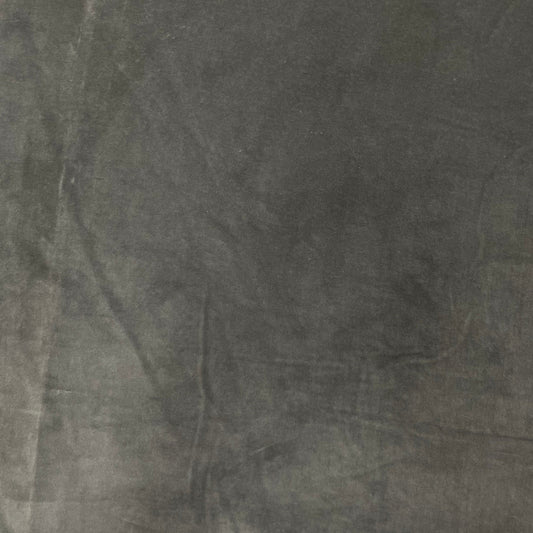 Light Grey Solid Cotton Velvet Fabric, Plain Weave, TU-2583