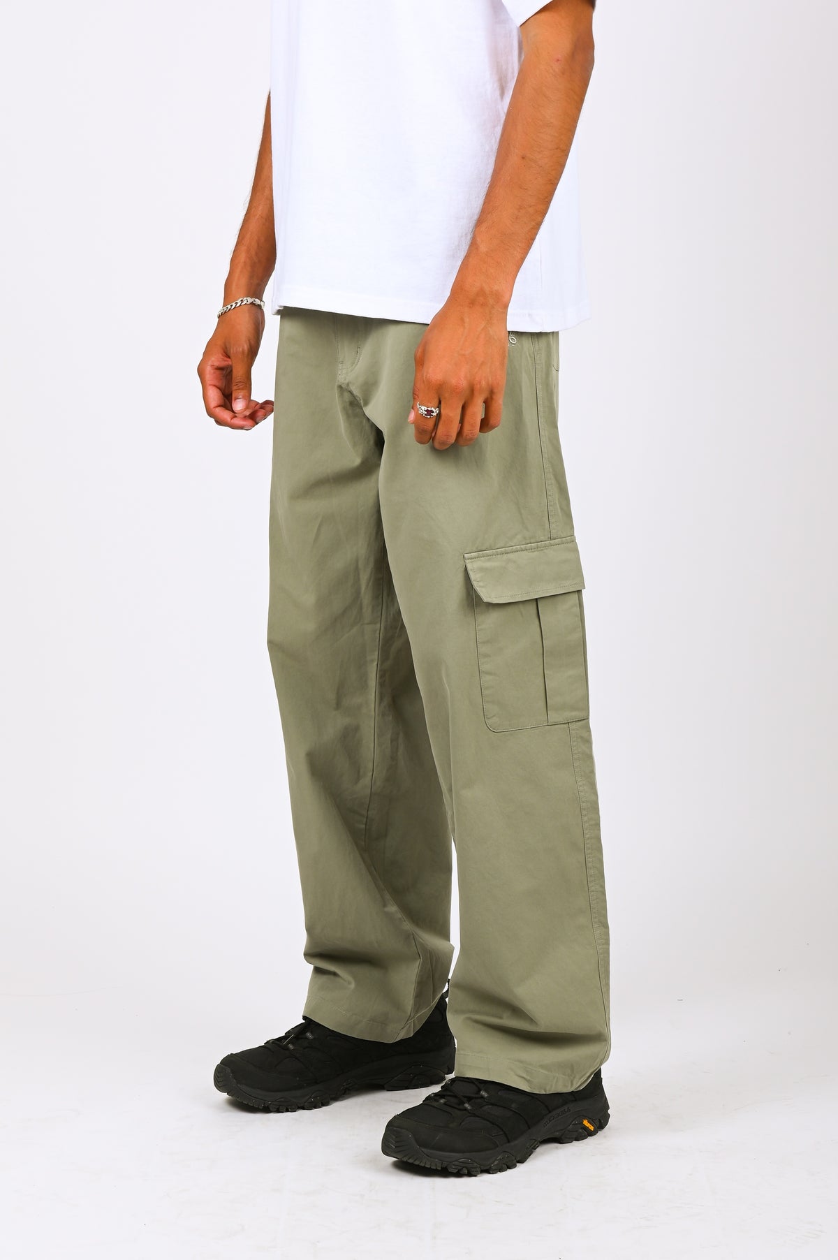 CORNERSTONE 21aw SIDE BUTTON TROUSER - スラックス