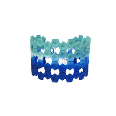 Bangle Lace Aqua & Blue by Varily Jewelry