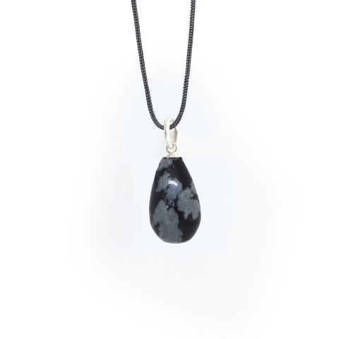 Snowflake Obsidian Amulet by Varily Jewelry