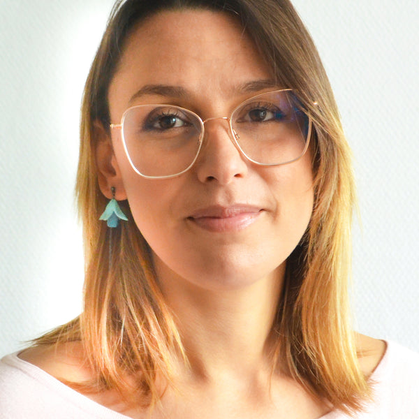 Fuxia Dungling Earrings with Glasses - Varily Jewelry