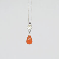 Carnelian Silver Choker by Varily Jewelry