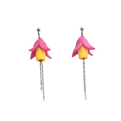 Fuxia Dangle Earrings by Varily Jewelry
