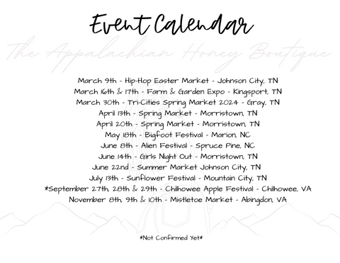 list of events